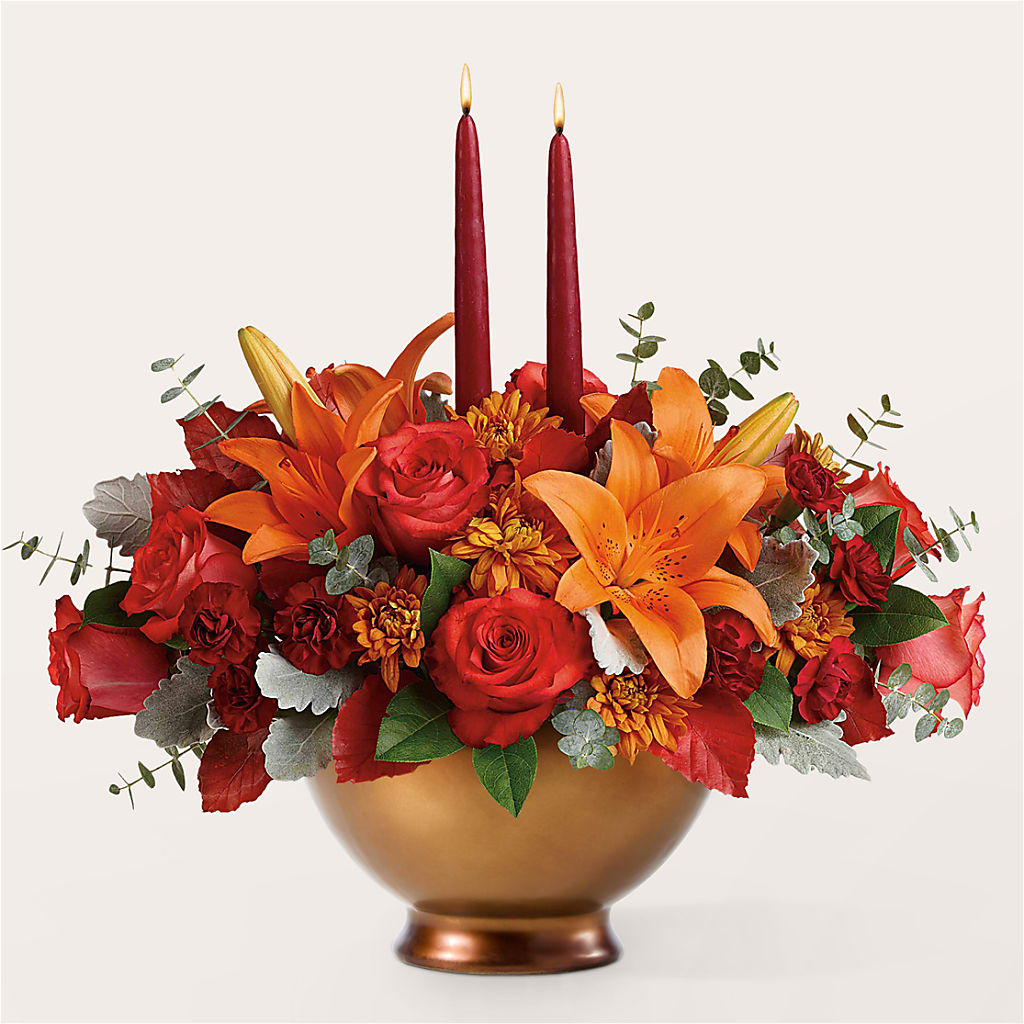 Fruits of Fall Centerpiece – M & A FLOWERS AND EVENTS, South Gate CA