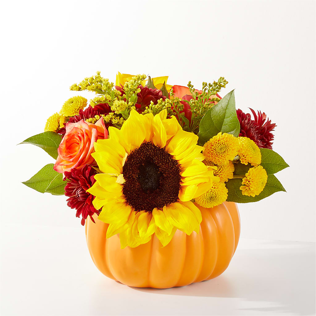 Golden Gourd Pumpkin Bouquet – M & A FLOWERS AND EVENTS, South Gate CA