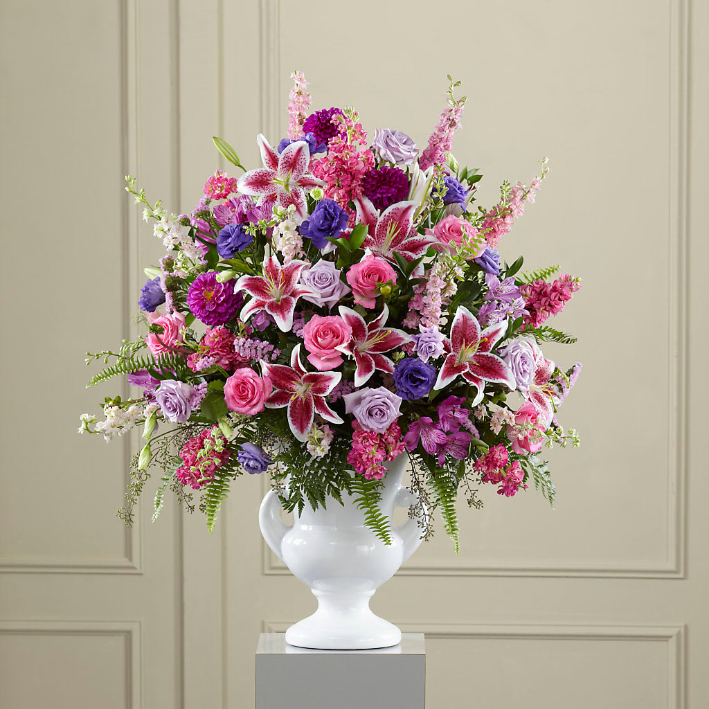 Peaceful Tribute Arrangement – M & A FLOWERS AND EVENTS, South Gate CA