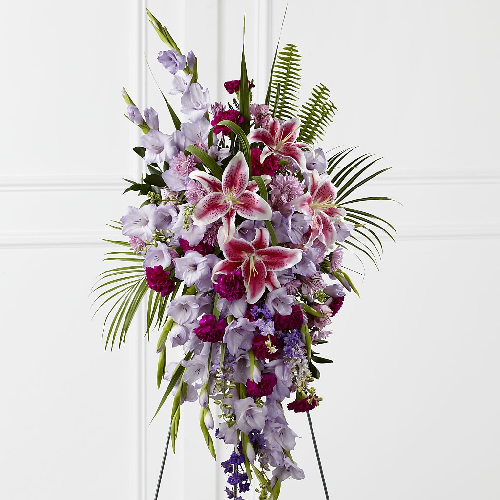 Tender Touch Standing Spray – M & A FLOWERS AND EVENTS, South Gate CA