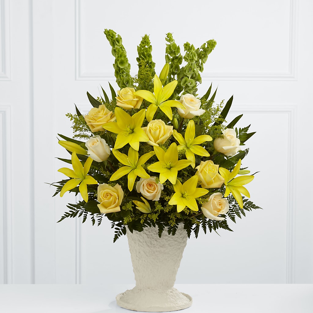 Golden Memories Arrangement – M & A FLOWERS AND EVENTS, South Gate CA