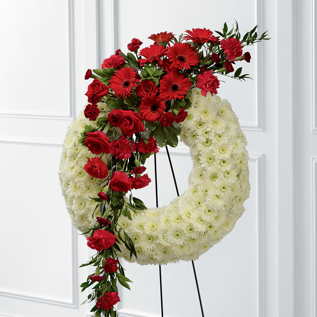 Graceful Tribute Wreath – M & A FLOWERS AND EVENTS, South Gate CA