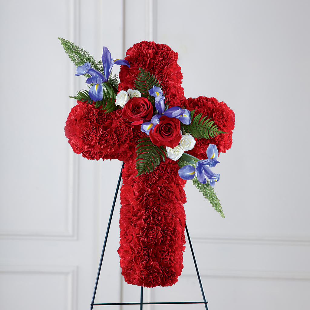 Faithful Hero Floral Cross – M & A FLOWERS AND EVENTS, South Gate CA