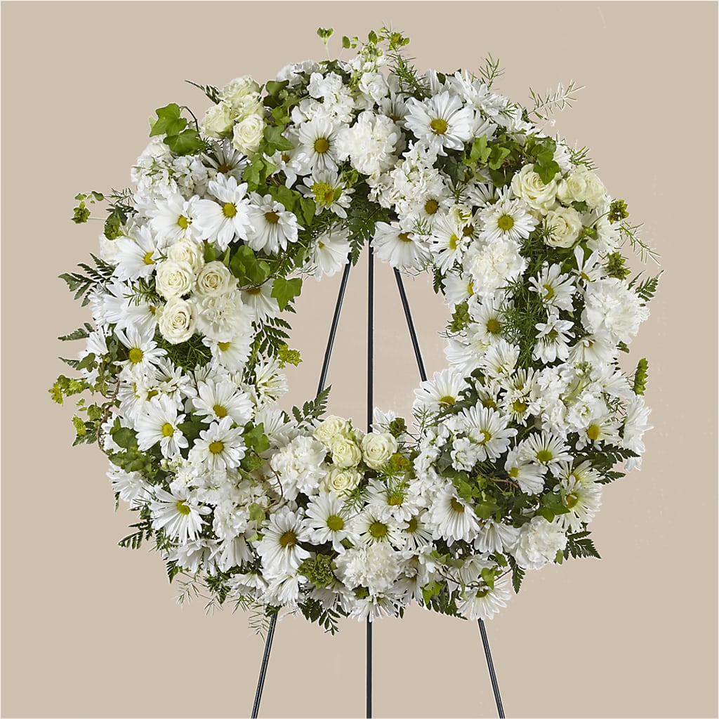 Faithful Wishes Wreath – M & A FLOWERS AND EVENTS, South Gate CA