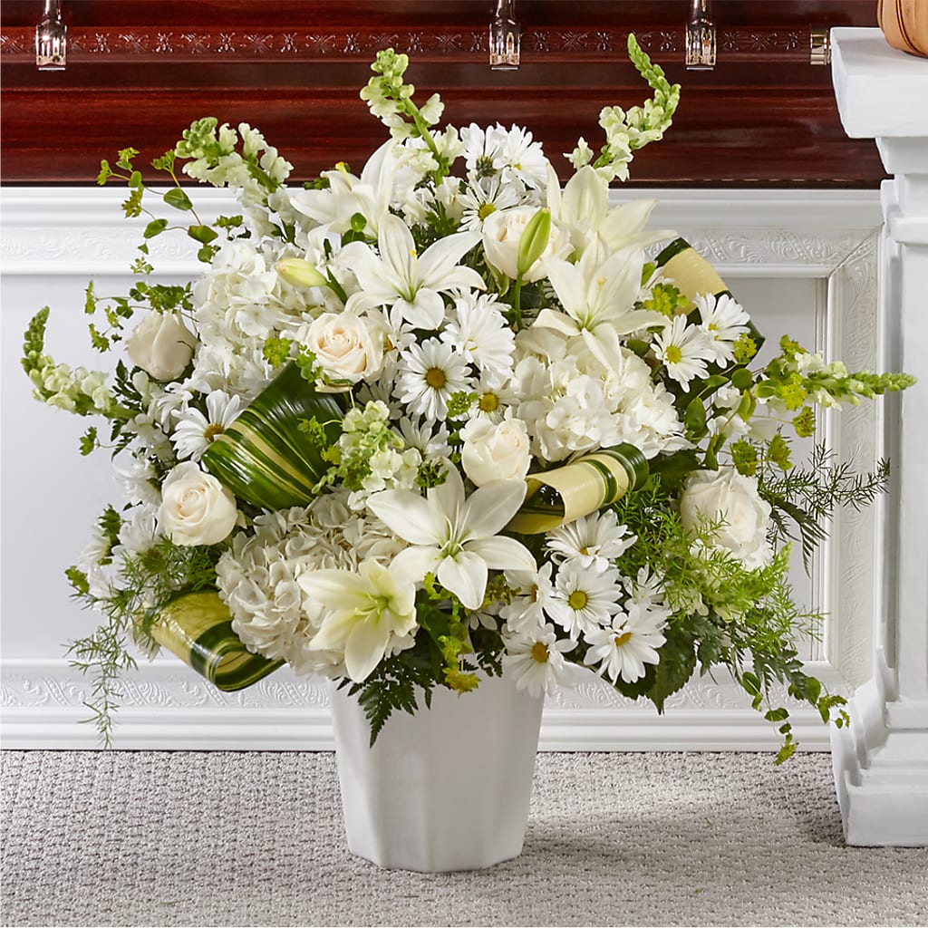 Thoughts of Tranquility Floor Basket – M & A FLOWERS AND EVENTS, South Gate CA