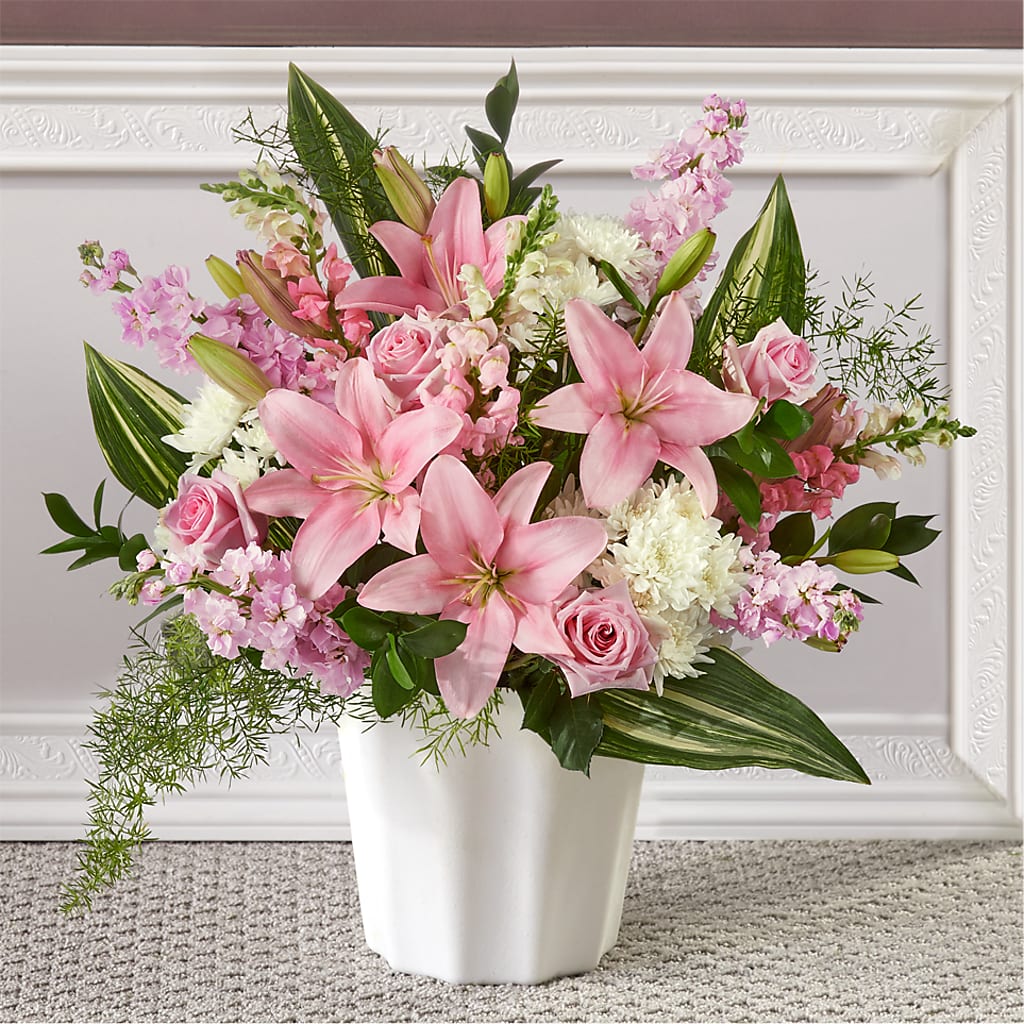 Simply Serene Floor Basket – M & A FLOWERS AND EVENTS, South Gate CA