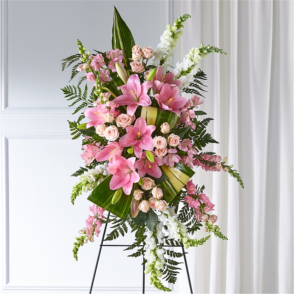 Elegant Embrace Standing Spray – M & A FLOWERS AND EVENTS, South Gate CA