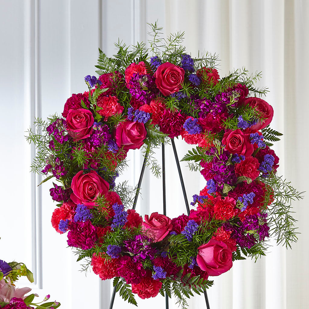 Calming Colors Wreath – M & A FLOWERS AND EVENTS, South Gate CA
