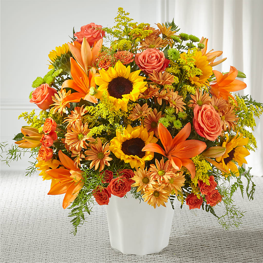 Harvest Thoughts Floor Basket – M & A FLOWERS AND EVENTS, South Gate CA