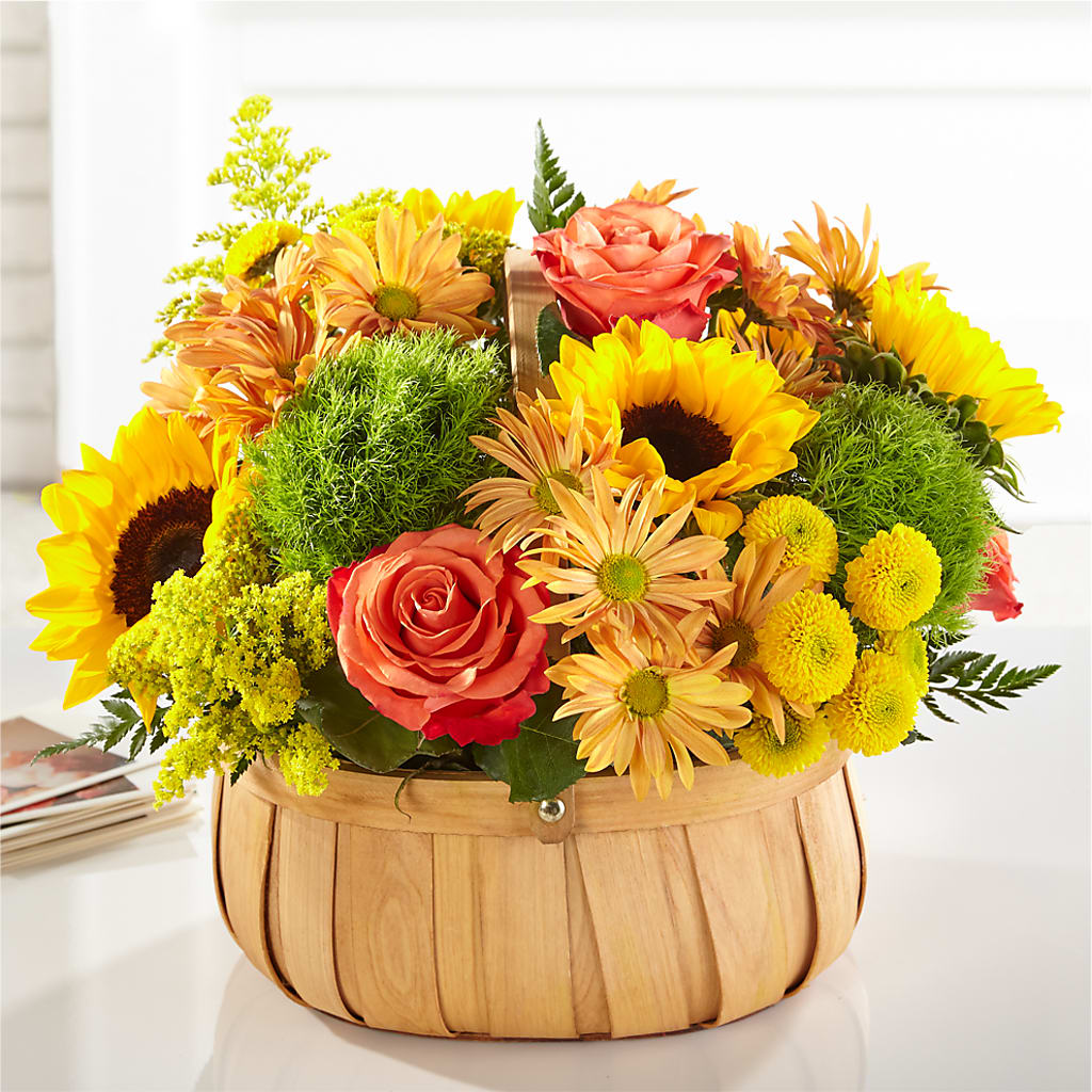 Harvest Sunflower Basket – M & A FLOWERS AND EVENTS, South Gate CA