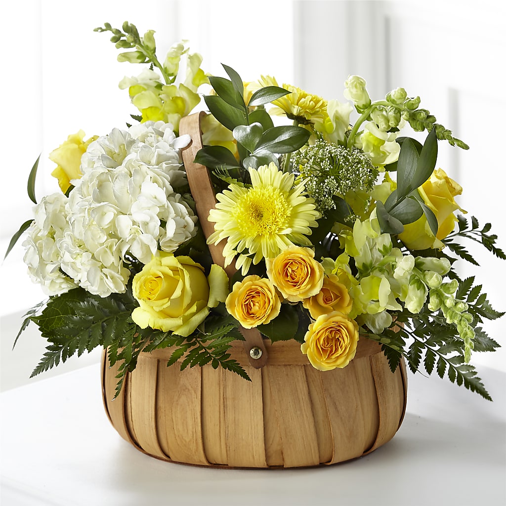 Rustic Remembrance Basket – M & A FLOWERS AND EVENTS, South Gate CA