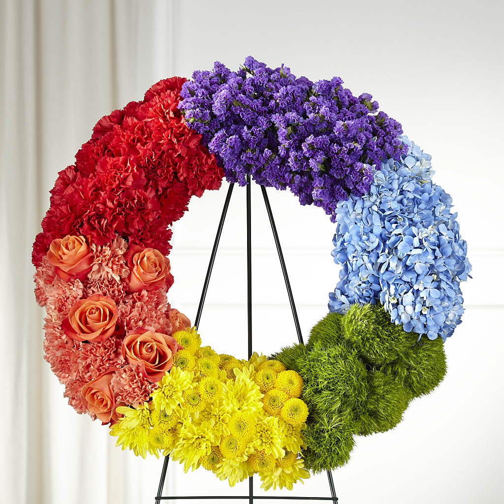 Circle of Love Wreath – M & A FLOWERS AND EVENTS, South Gate CA