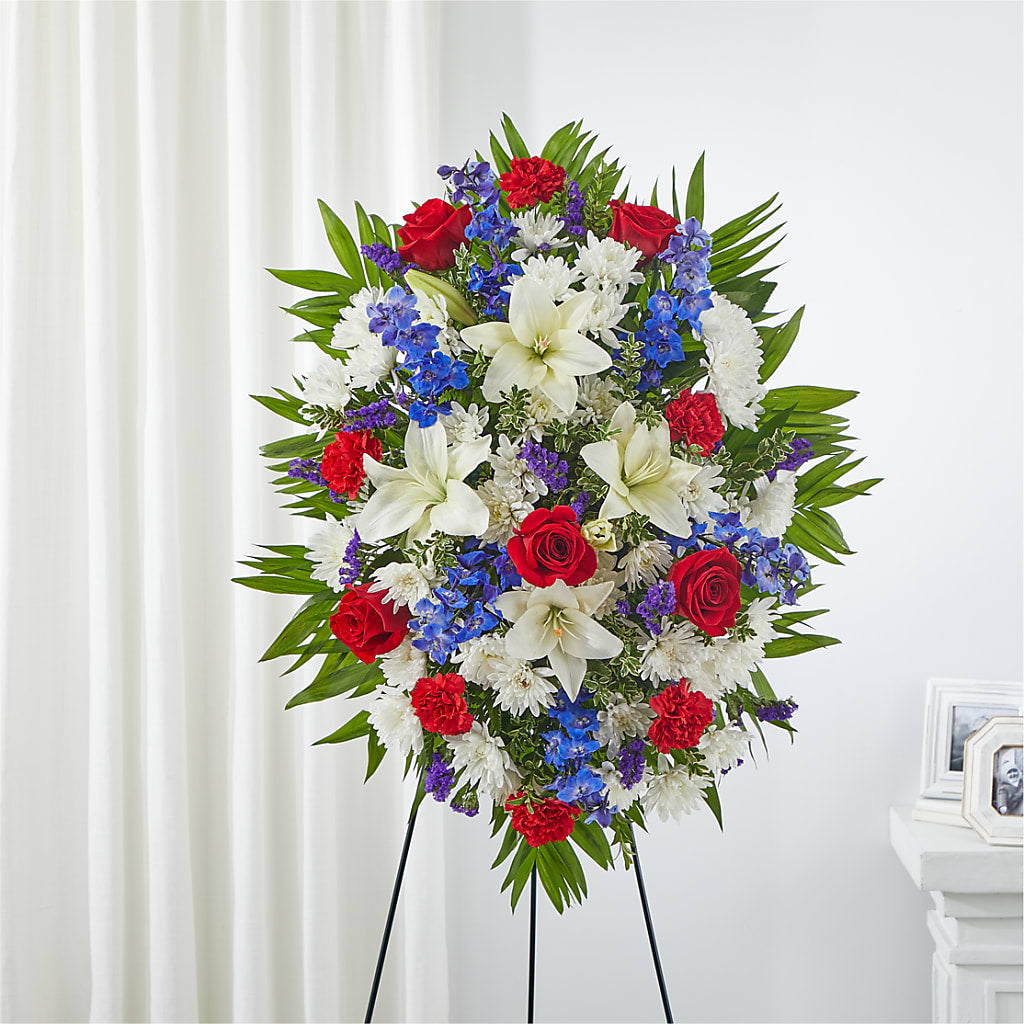 Cherished Service Standing Spray – M & A FLOWERS AND EVENTS, South Gate CA