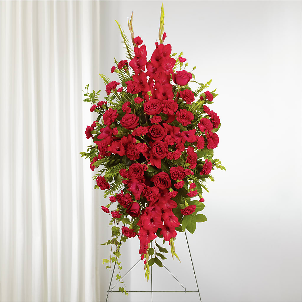 From the Heart Standing Spray – M & A FLOWERS AND EVENTS, South Gate CA