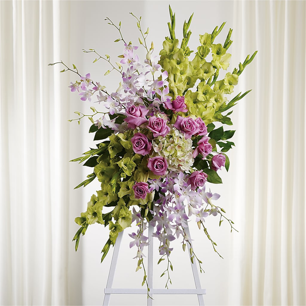 Lasting Legacy Standing Spray – M & A FLOWERS AND EVENTS, South Gate CA