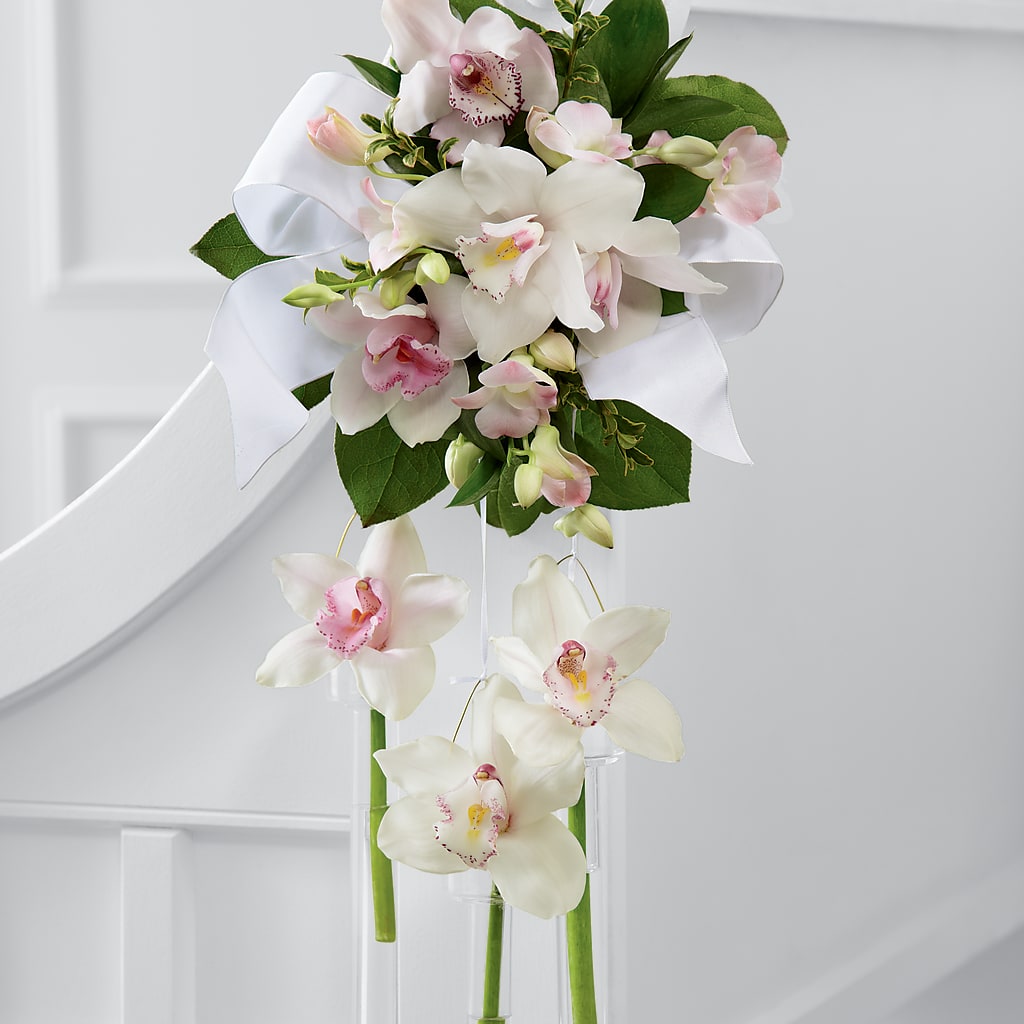 Perfect Entrance Pew Arrangement – M & A FLOWERS AND EVENTS, South Gate CA