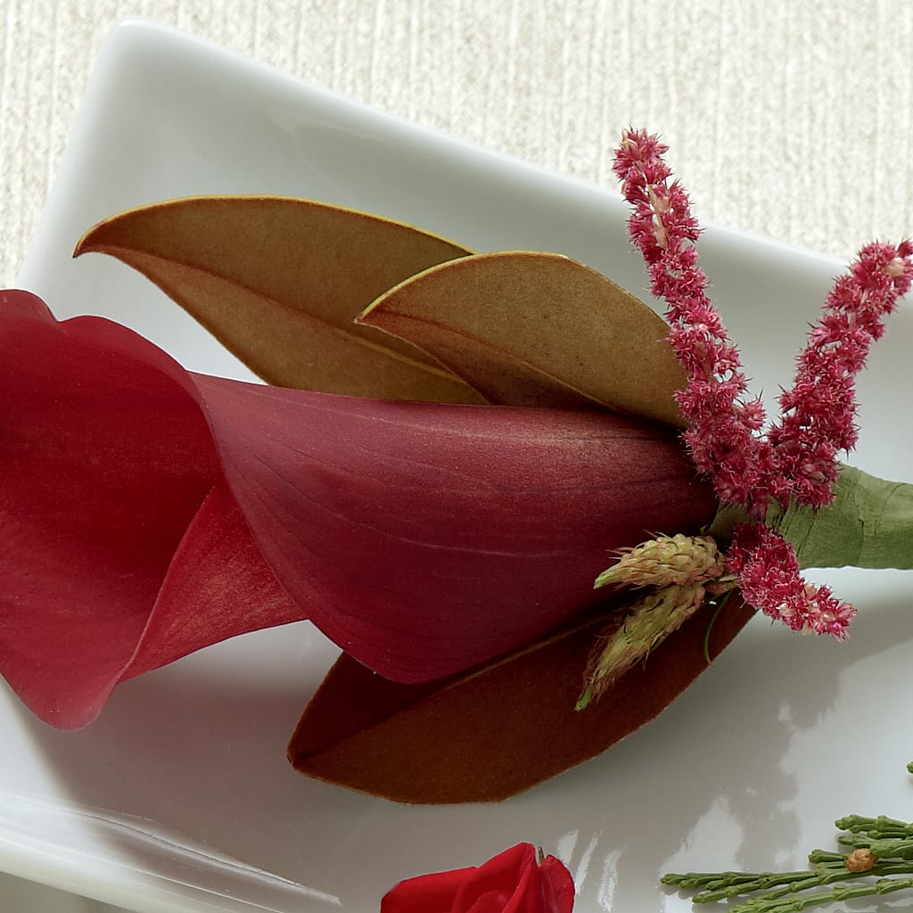 Red Calla Boutonniere – M & A FLOWERS AND EVENTS, South Gate CA