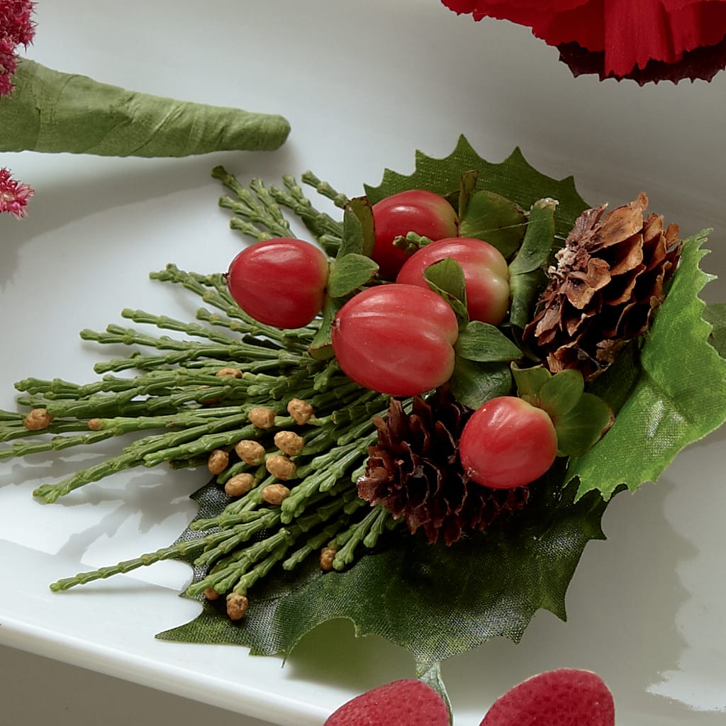 Red Berry Boutonniere – M & A FLOWERS AND EVENTS, South Gate CA