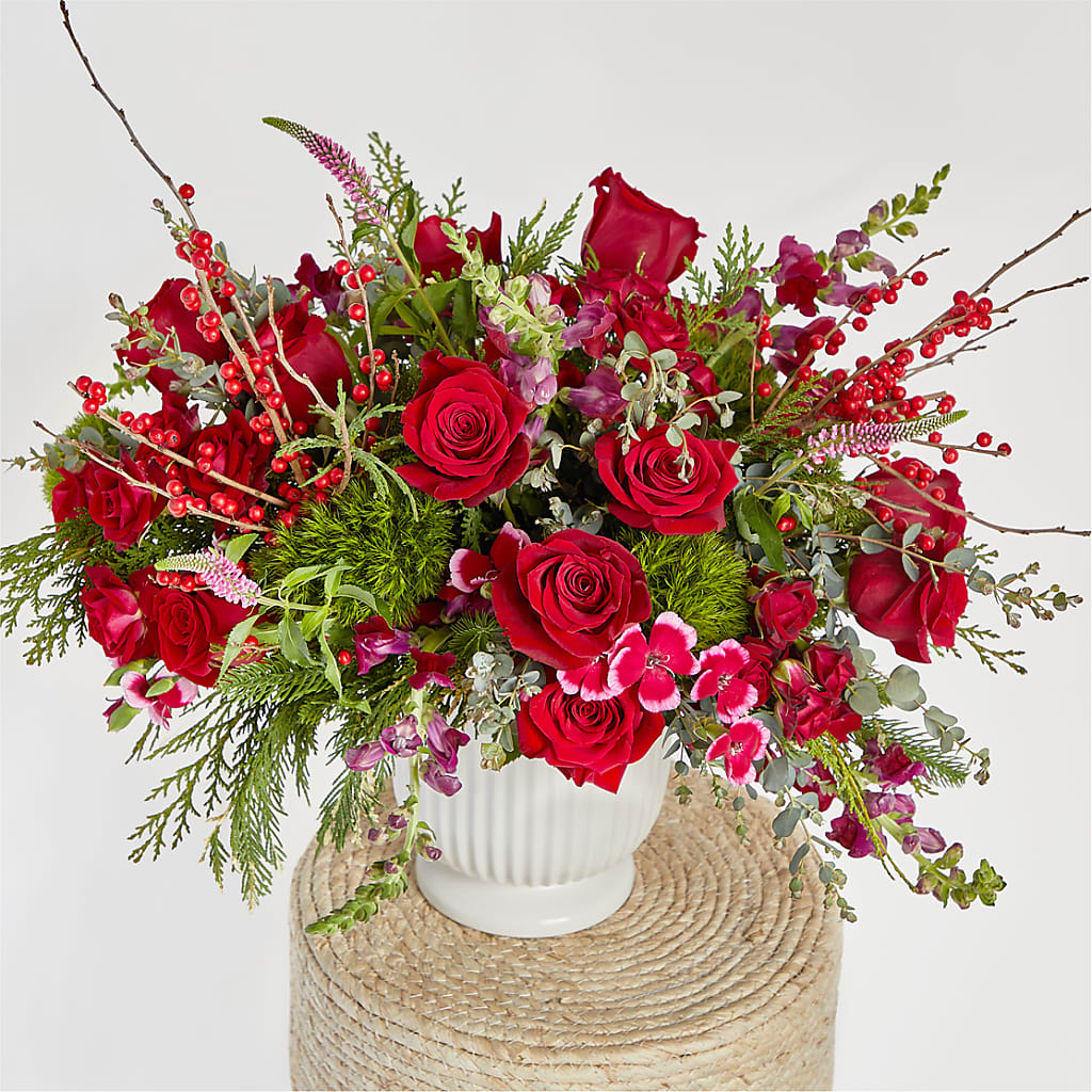 Big Red Bow Bouquet – M & A FLOWERS AND EVENTS, South Gate CA