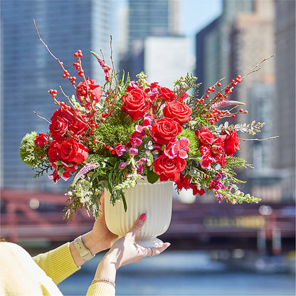 Big Red Bow Bouquet – M & A FLOWERS AND EVENTS, South Gate CA