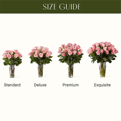 Long Stem Pink Rose Bouquet – M & A FLOWERS AND EVENTS, South Gate CA
