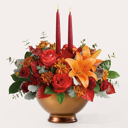 Fruits of Fall Centerpiece – M & A FLOWERS AND EVENTS, South Gate CA