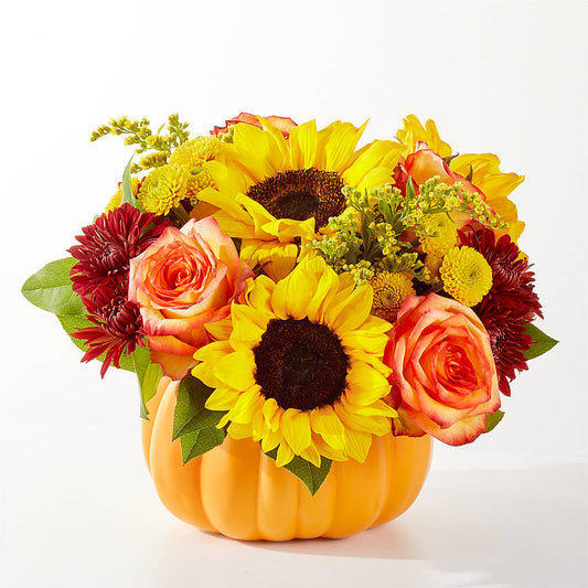 Golden Gourd Pumpkin Bouquet – M & A FLOWERS AND EVENTS, South Gate CA