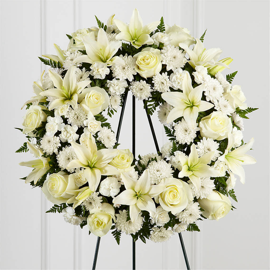 Treasured Tribute Wreath – M & A FLOWERS AND EVENTS, South Gate CA
