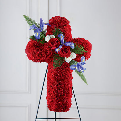 Faithful Hero Floral Cross – M & A FLOWERS AND EVENTS, South Gate CA