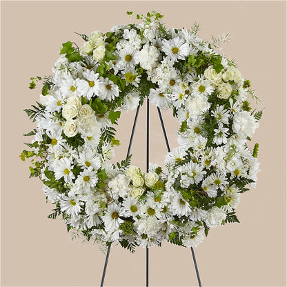 Faithful Wishes Wreath – M & A FLOWERS AND EVENTS, South Gate CA