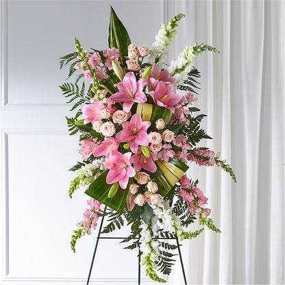 Elegant Embrace Standing Spray – M & A FLOWERS AND EVENTS, South Gate CA