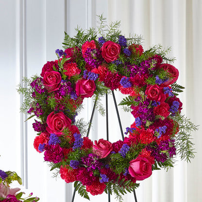 Calming Colors Wreath – M & A FLOWERS AND EVENTS, South Gate CA
