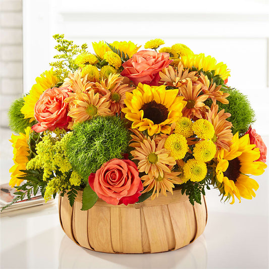 Harvest Sunflower Basket – M & A FLOWERS AND EVENTS, South Gate CA