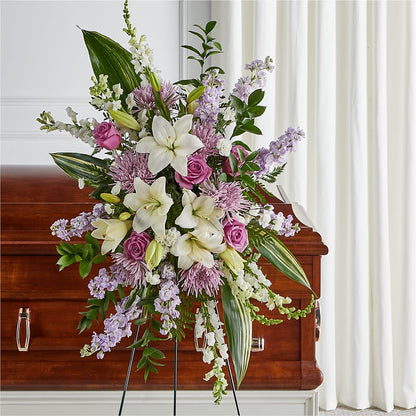 Grateful Hearts Standing Spray – M & A FLOWERS AND EVENTS, South Gate CA