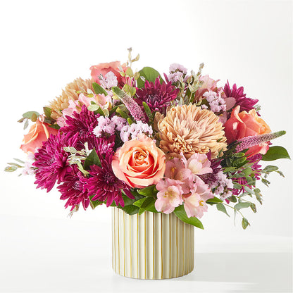 Berry Cobbler Bouquet with Ivory Vase – M & A FLOWERS AND EVENTS, South Gate CA