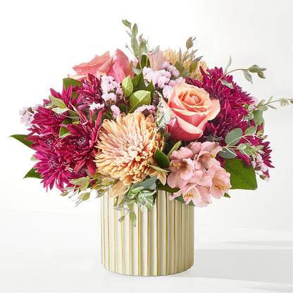 Berry Cobbler Bouquet with Ivory Vase – M & A FLOWERS AND EVENTS, South Gate CA