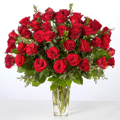 Forever Yours Fifty Stem Red Rose Bouquet – M & A FLOWERS AND EVENTS, South Gate CA