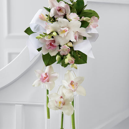 Perfect Entrance Pew Arrangement – M & A FLOWERS AND EVENTS, South Gate CA