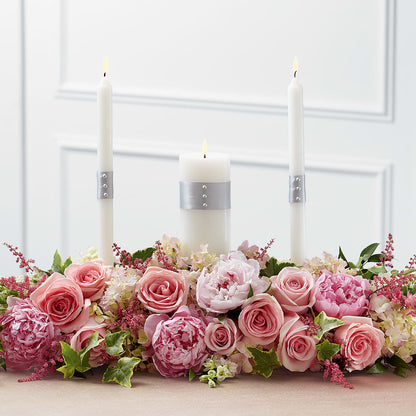 Worldwide Romance Unity Candle Arrangement – M & A FLOWERS AND EVENTS, South Gate CA