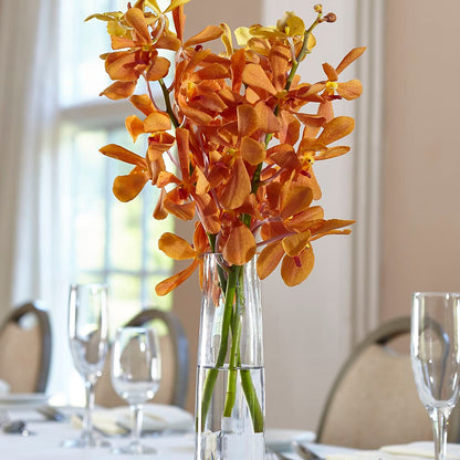 Orange Mokara Bud Vase – M & A FLOWERS AND EVENTS, South Gate CA